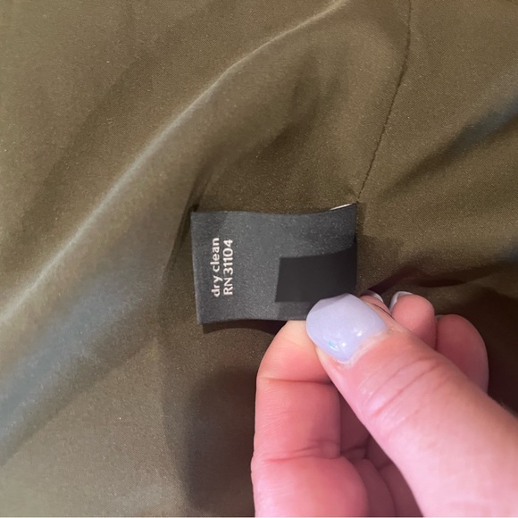 Limited Olive Green Women's Faux Suede Open Duster Jacket Plus Size 18 - Picture 7 of 7